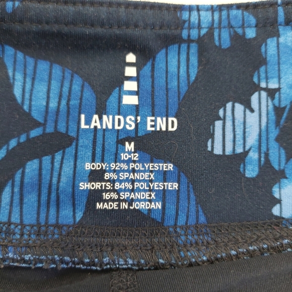 Lands' End Skort Navy Blue Floral - Size M (10-12) - Picture 6 of 8